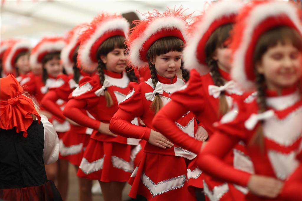Szenen vom Kinderkarneval in Selm.