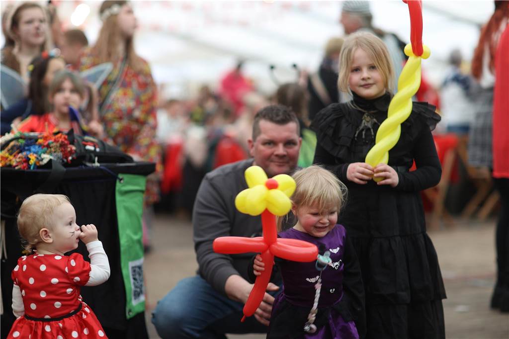 Szenen vom Kinderkarneval in Selm.