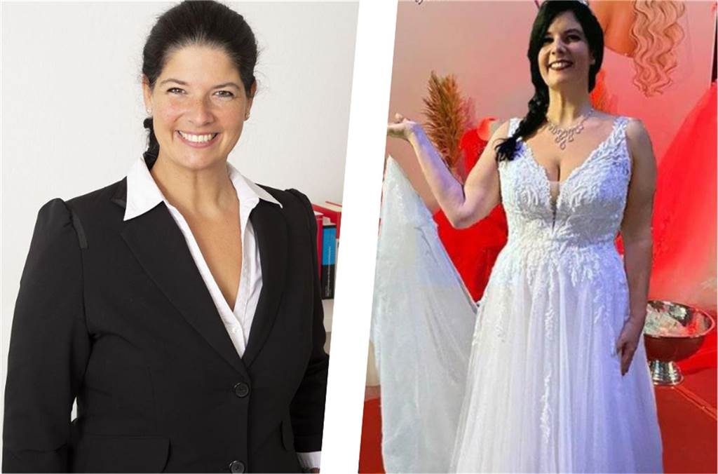 Tanja Schätz wird Zweite bei Fräulein-Kurvig-Wahl Tanja Schätz als Anwältin und Model