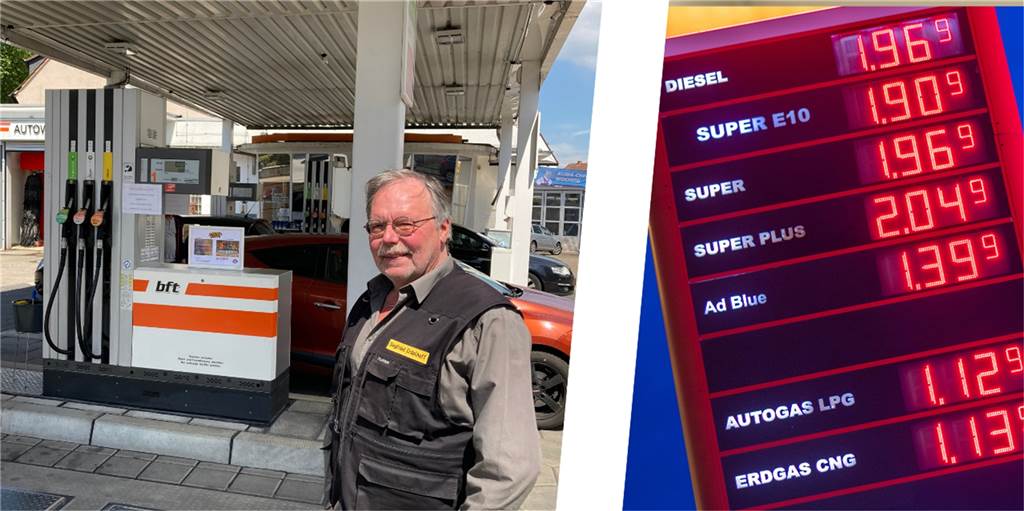 Tankrabatt an Tankstellen in Lünen und Selm: Ruhe vor dem Sturm? Tankwart Siegfried Erdelhoff aus Lünen-Horstmar über den Tankrabatt: „Ich mache die Preise nicht, was davon beim Verbraucher ankommt, darauf habe ich keinen Einfluss.“