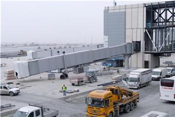Teilansicht des neuen Flughafens in der türkischen Metropole Istanbul. Foto: Mirjam Schmitt
