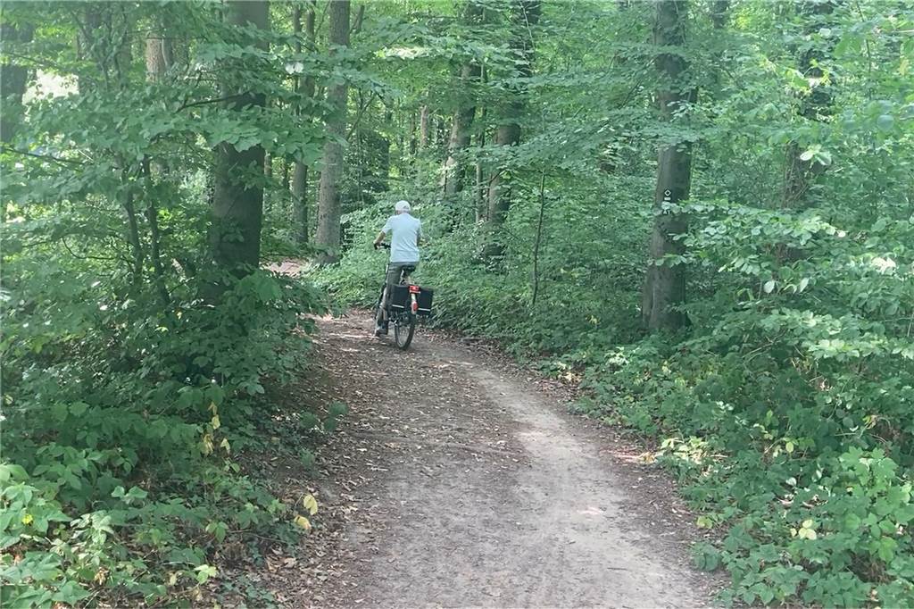 Gefährliche Radwege durch die B236 Baustelle in Schwerte.