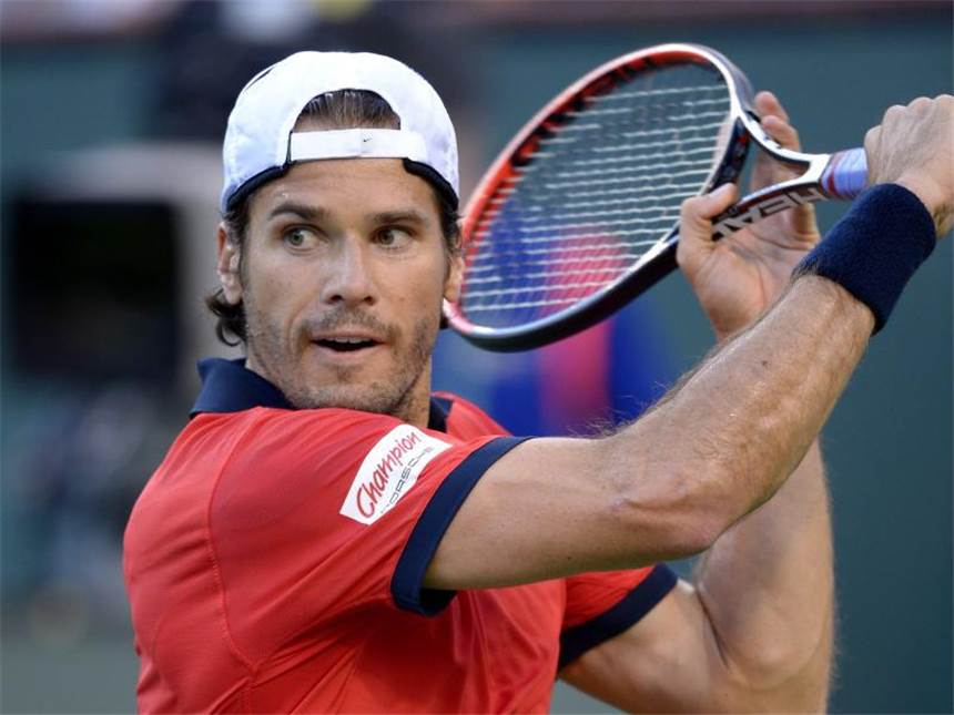 Haas für hauptamtlichen Tennis-Chef Tennis-Routinier Tommy Haas wünscht sich einen hauptamtlichen DTB-Präsidenten. Foto: Paul Buck