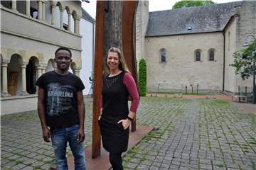 Thierno Diallo und Rebecca Brüggemann verbindet viel mit dem Dormitorium.