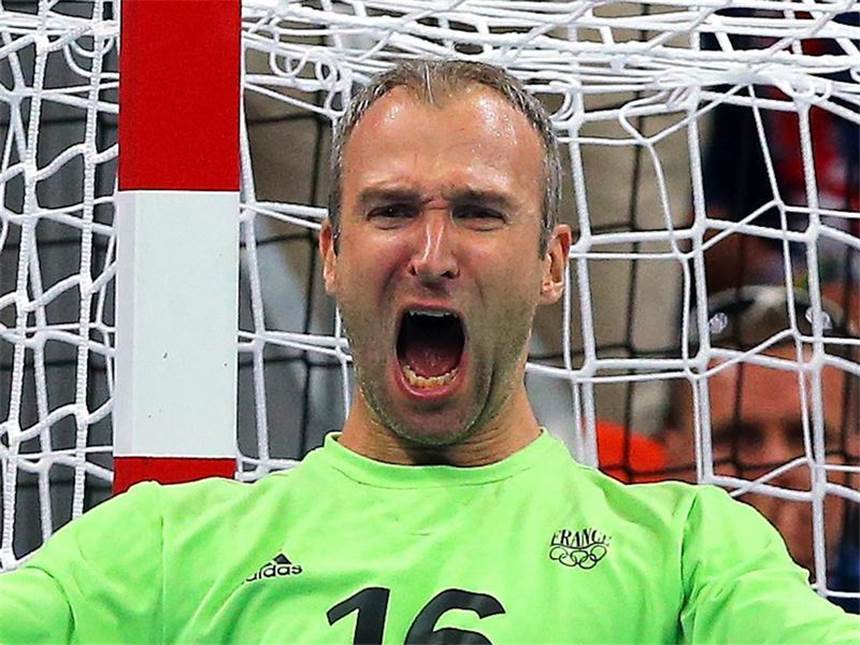 Kieler Torhüter Omeyer im olympischen All-Star-Team Thierry Omeyer hat bereits alles im Handball gewonnen, was es zu gewinnen gibt. Foto: Srdjan Suki