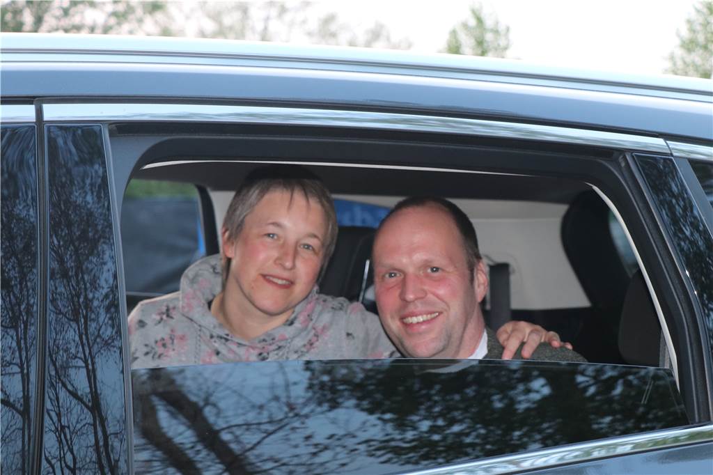 Thomas Buss feiert mit seiner Familie Geburtstag im Autokino.