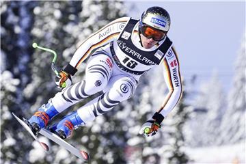 Thomas Dreßen wurde Achter im Super-G. Foto: Cornelius Poppe/NTB Scanpix/AP