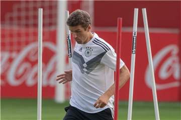 Thomas Müller ist mit 38 Länderspieltreffern der erfolgreichste Torschütze im aktuellen Kader. Foto: Peter Kneffel