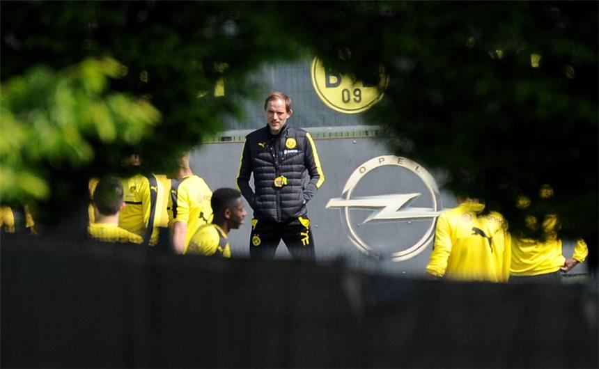 So ist die Lage beim BVB vor dem Augsburg-Spiel Thomas Tuchel während des BVB-Geheimtrainings am Donnerstag.