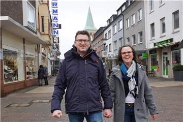 Thomas und Claudia Esser leben gerne im Bereich der Altstadt. Ihnen gefällt besonders, dass alles fußläufig erreichbar ist.