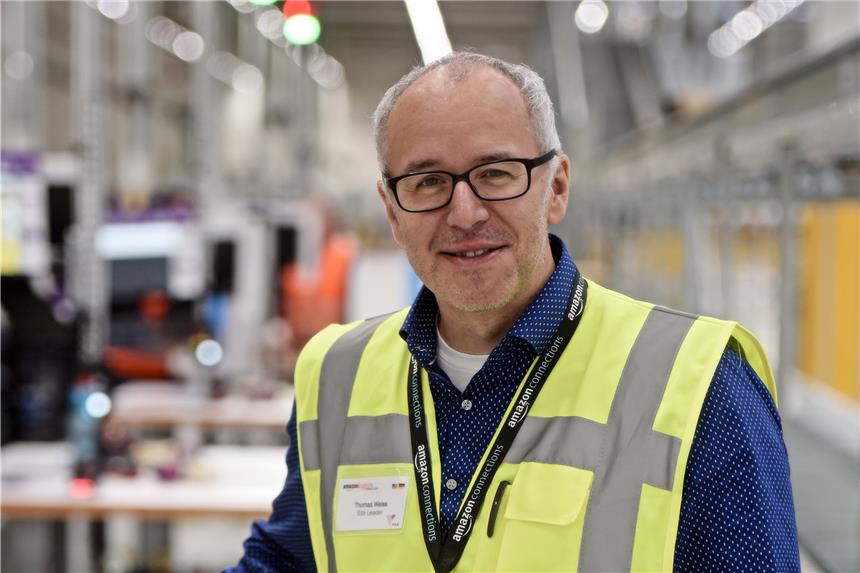 Amazon Werne: 1400 Festangestellte aus 68 Nationen Thomas Weiß, Leiter von „DTM1“, wie der Werner Standort von Amazon offiziell bezeichnet wird.