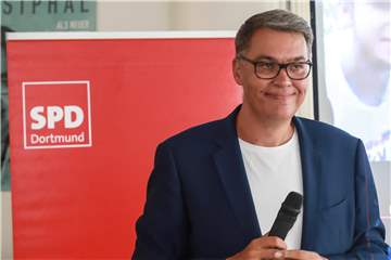 Thomas Westphal am Abend der Kommunalwahl im Rathaus.