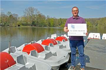 Thorsten Loose hat zum 1. April den Bootsverleih am Cappenberger See übernommen und bereits neue Ideen.