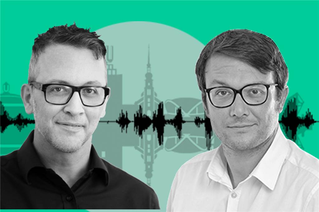 Notfallseelsorger Hendrik Münz: „Manchmal bin ich sauer auf Gott“ Tilman Abegg (l.) und Felix Guth führen die „Gespräche von hier“.