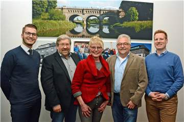 Timo Lehmüller (v.l.), Gerd Gazek, Barbara Schule, Franz Pohlmann und Benedikt Sander bilden den neuen Vorstand der Bürgerstiftung.