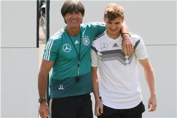Timo Werner bleibt trotz der Spekulationen um seine Person gelassen. Foto: Christian Charisius
