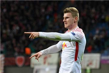 Timo Werner traf zum zwischenzeitlichen 2:0 für Leipzig.