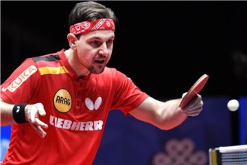 Tischtennis-Ass Timo Boll in Aktion. Foto: Jonas Ekstromer/TT NEWS AGENCY