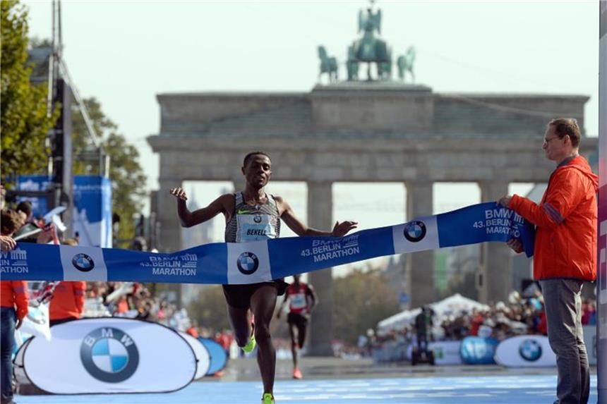 Marathontrio in Berlin auf Weltrekordjagd Titelverteidiger beim Berlin-Marathon: Der Äthiopier Kenenisa Bekele. Foto: Maurizio Gambarini