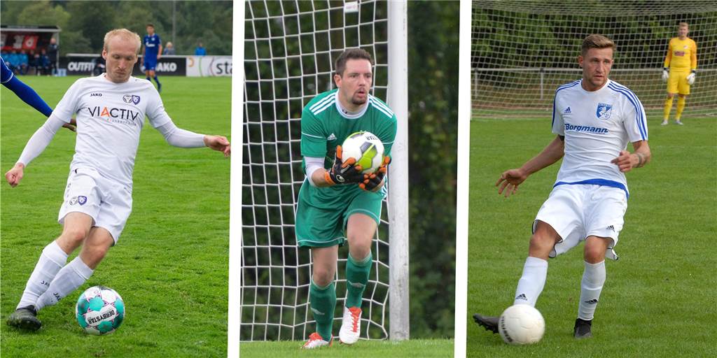 Kreisliga A1 RE: Alle Zu- und Abgänge in der großen Übersicht Tobias Becker (l.) ist innerhalb Halterns gewechselt, Sven Jürgens (M.) von einem Marler Verein zu einem anderen und Stanislav Ziegler (r.) ist zu seinem Ex-Verein zurückgekehrt.