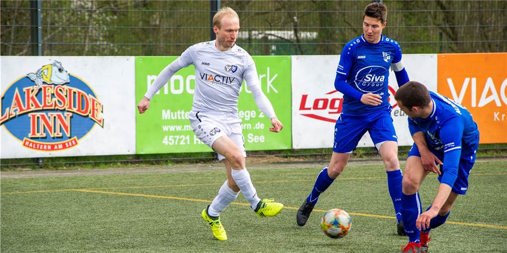 Tobias Becker wechselt innerhalb Halterns - „Vor ein paar Jahren wohl undenkbar“ Tobias Becker (l.) war in der zweiten Landesliga-Saison der beste Torschütze des TuS Haltern am See.