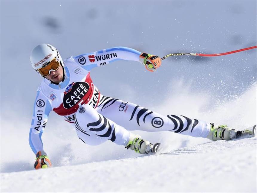 Lauberhorn-Abfahrt: Stechert Siebter - Reichelt siegt Tobias Stechert holte das zweite Top-10-Ergebnis seiner Karriere. Foto: Jean-Christophe Bott