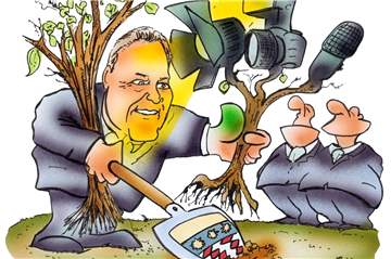 Tolle Idee: öffentlichkeitswirksamer Klimaschutz!