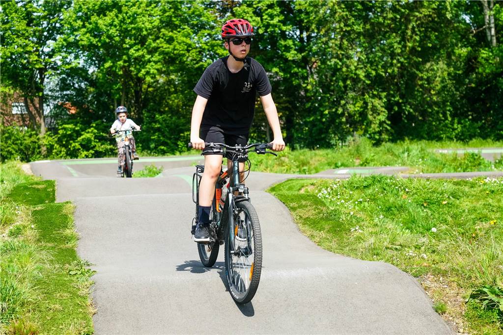 Tolle Sprünge zeigten die Mountainbikefahrer, aber auch für alle anderen gab es ein tolles Programm.