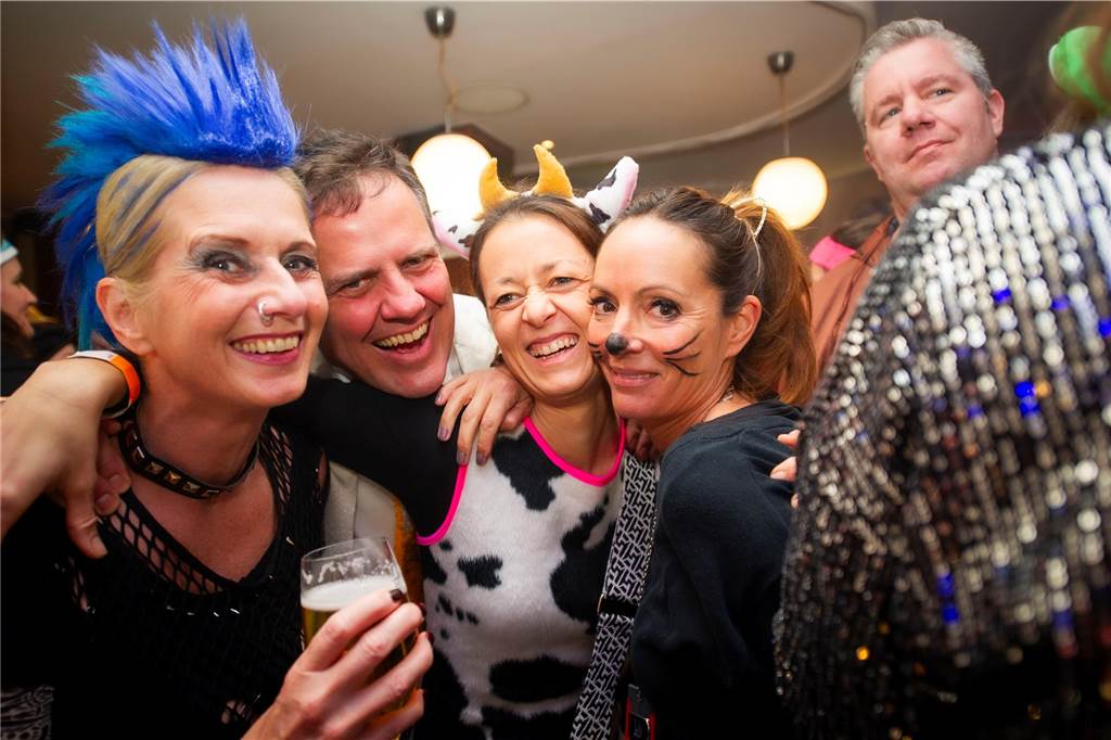 Tolle Stimmung bei der Rosenmontags-Party im Café Zentral.