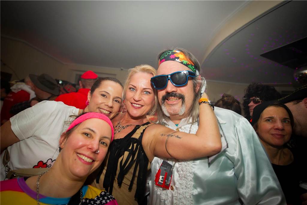 Tolle Stimmung bei der Rosenmontags-Party im Café Zentral.