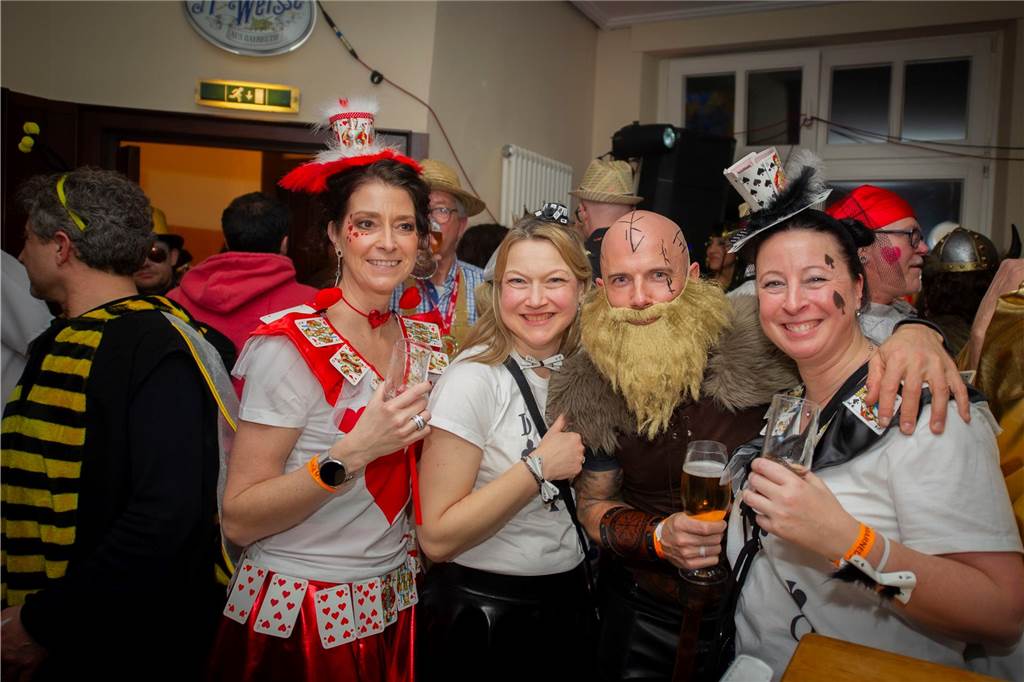 Tolle Stimmung bei der Rosenmontags-Party im Café Zentral.