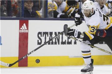 Tom Kühnhackl und die Pittsburgh Penguins glichen die Serie gegen die Capitals aus. Foto: Jay Laprete/AP