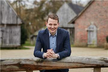 Tom Tenostendarp will mit 28 Jahren Bürgermeister in Vreden werden.