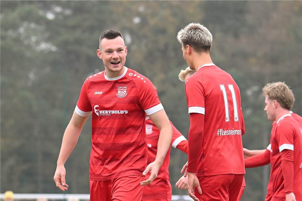 Top-Torjäger von Concordia Flaesheim: Lucas Mann (l.).
