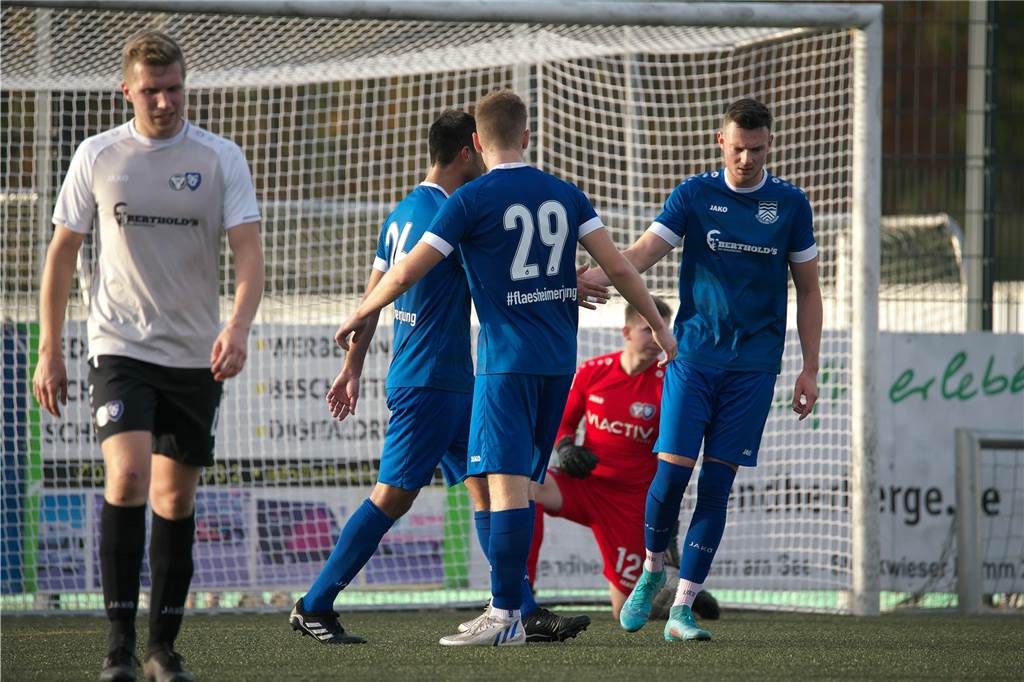 Concordia Flaesheim schießt Team B des TuS Haltern ab Tore konnten die Flaesheimer Spieler gegen das Team B des TuS Haltern am See reichlich bejubeln.