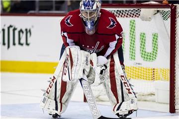 Torhüter Philipp Grubauer verlor mit den Washington Capitals. Foto: Scott Taetsch/CSM via ZUMA Wire
