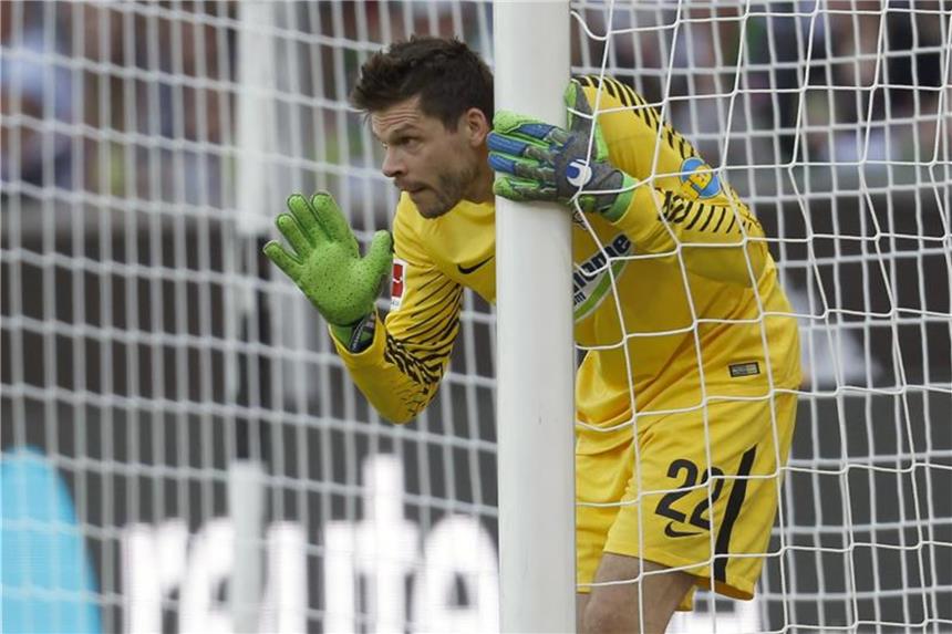 Torhüter Jarstein verlängert Vertrag mit Hertha BSC Torhüter Rune Jarstein bleibt langfristig in Berlin. Foto: Ina Fassbender
