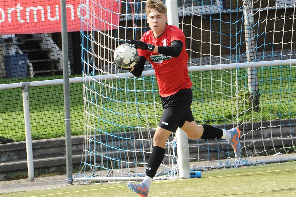Torwart Dennis Huber-Marzolla wird sich wohl am Mittwochabend über mangelnde Beschäftigung nicht beklagen.