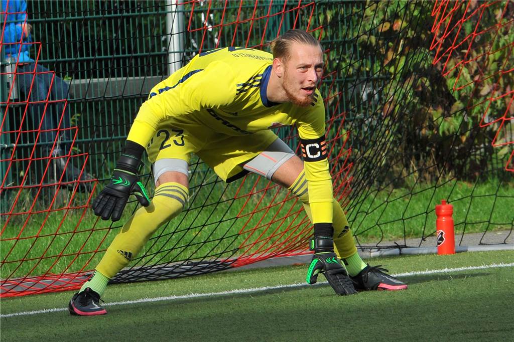 Torwart Dominik Hollmann ist der Dauerbrenner des SC Berchum/Garenfeld.