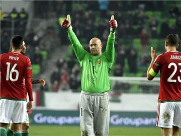 Torwart Gabor Kiraly machte sein letztes Spiel für die Ungarn. Foto: Szilard Koszticsak