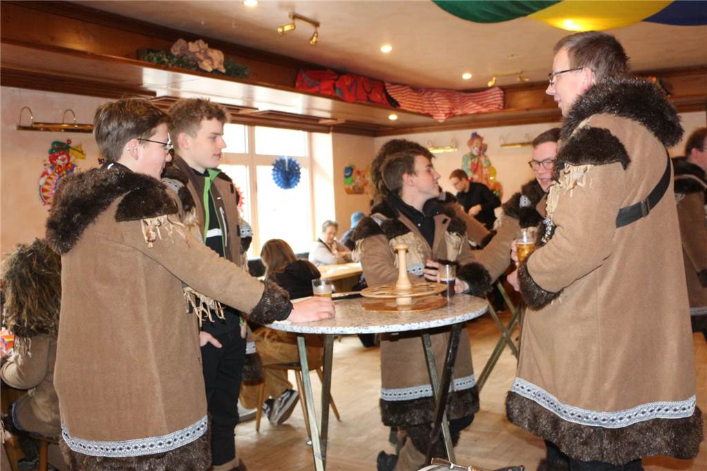 Traditionell trafen sich die aktiven Mitglieder im Vereinslokal Schlüter.