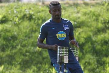 Träumt vom Pokalfinale mit Hertha: Torjäger Salomon Kalou. Foto: Tim Rehbein