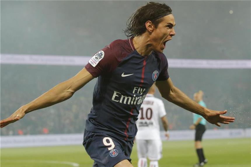 Paris Saint-Germain vergrößert Vorsprung auf AS Monaco Traf beim PSG-Sieg gegen Nantes doppelt: Edinson Cavani. Foto: Michel Euler