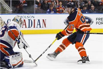 Traf für die Edmonton Oilers zum Sieg: Connor McDavid. Foto: Jason Franson/The Canadian Press