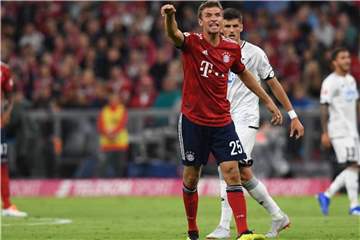 Traf zur Bayern-Führung: Thomas Müller. Foto: Sven Hoppe
