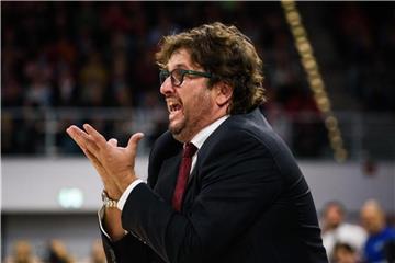 Trainer Andrea Trinchieri kassierte mit Brose Bamberg eine Niederlage gegen Chimki Moskau. Foto: Nicolas Armer