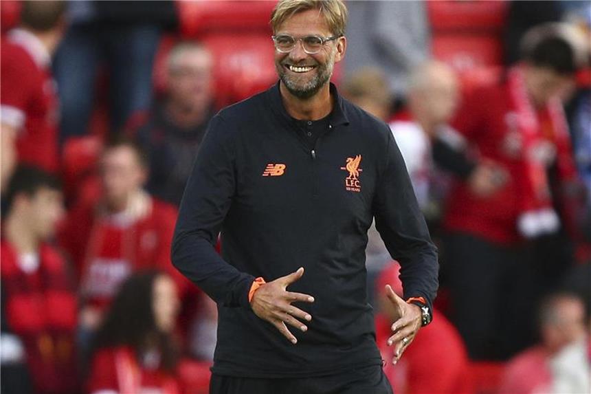 Klopp führt Liverpool in die Königsklasse Trainer Jürgen Klopp kann sich über den Sieg des FC Liverpool freuen.