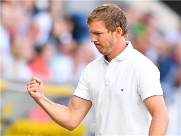 Trainer Julian Nagelsmann holte sich vor dem Spiel in Liverpool mit Hoffenheim Selbstbewusstsein. Foto: Uwe Anspach