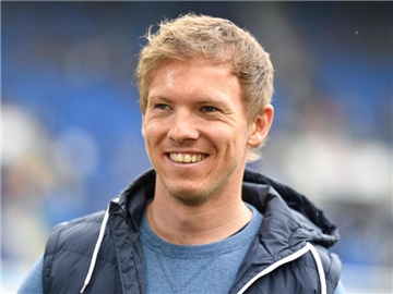 Trainer Julian Nagelsmann kann mit 1899 Hoffenheim den bisherigen Bestwert von 55 Punkten übertreffen. Foto: Uwe Anspach