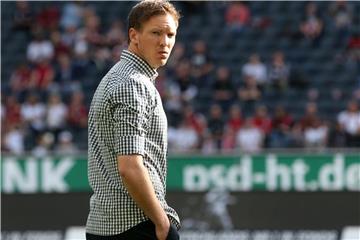 Trainer Julian Nagelsmann wird von RB Leipzigs Sportdirektor Rangnick eine große Zukunft vorausgesagt. Foto: Thomas Frey